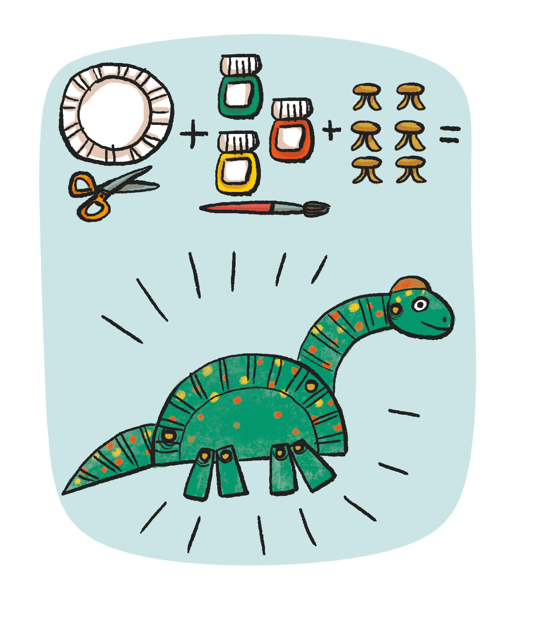 Manualidades: haz tu propio dinosaurio Manualidades: haz tu propio dinosaurio