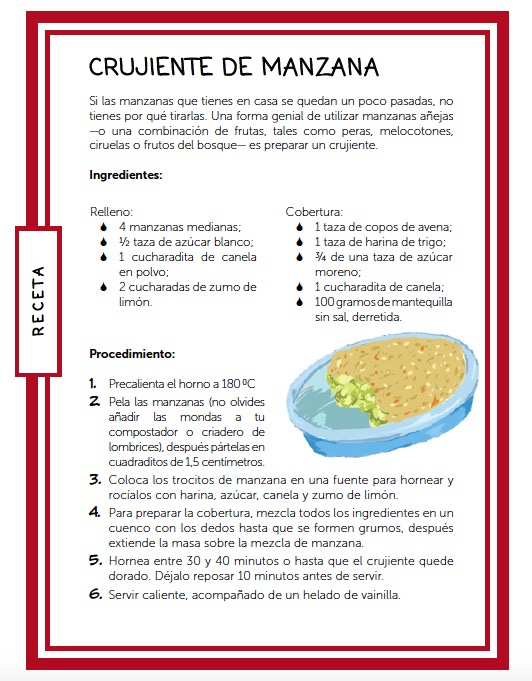 Receta: Crujiente de manzana